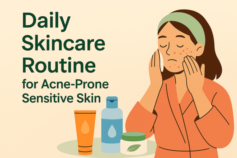 Daily Skincare Routine for Acne Prone Sensitive Skin