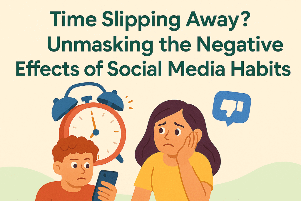 negative effects of social media on time management
