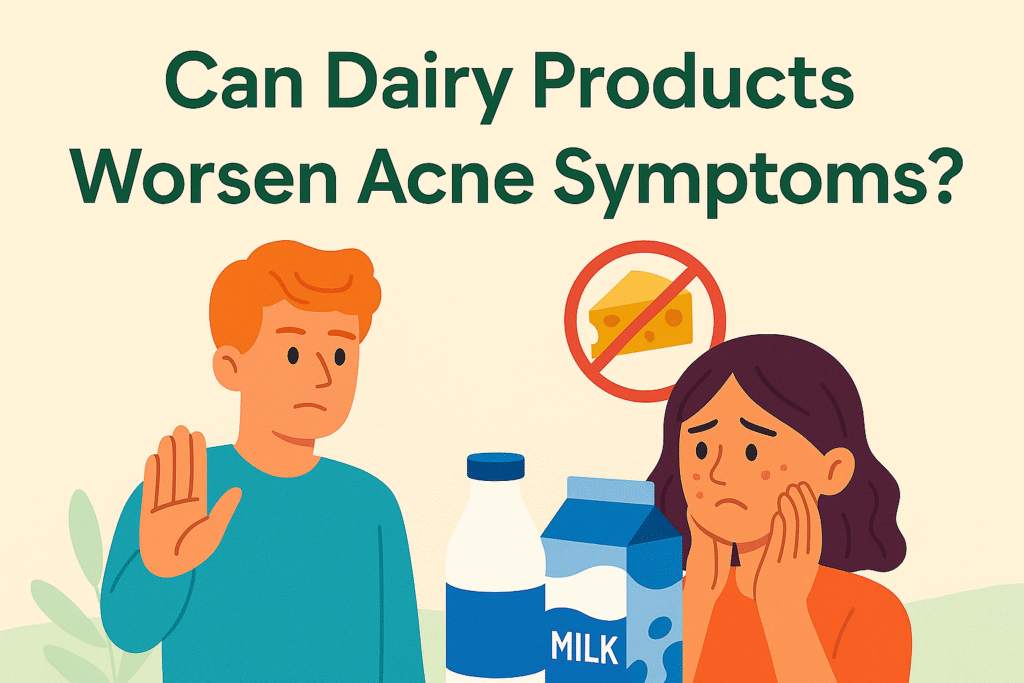 Can dairy products worsen acne symptoms?