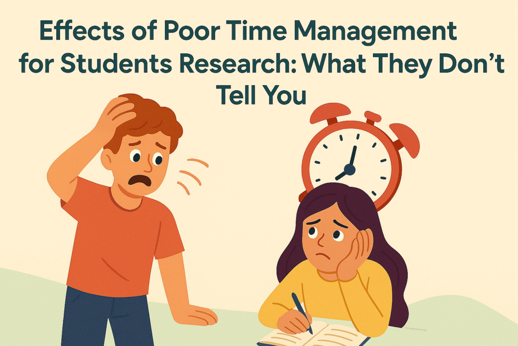 effects of poor time management for students research