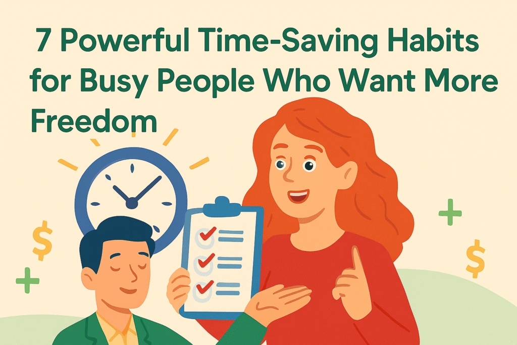 Time saving habits for busy people