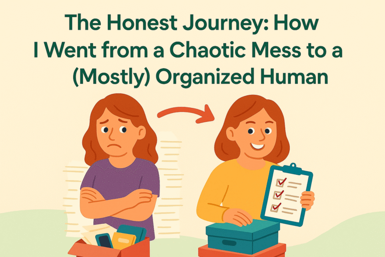 how I transitioned from chaotic mess to (mostly) organized human